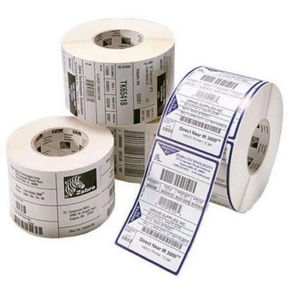 Labels, Zebra, Papel normal, Z-Perform 1000T, Anchura: 101.6 mm, Altura: 101.6 mm, Diámetro: 200 mm, Diámetro del núcleo: 76 mm