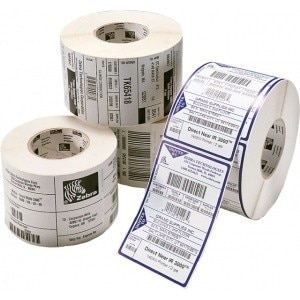 Labels, Zebra, Papel normal, Z-Select 2000T, Anchura: 101.6 mm, Altura: 152.4 mm, Diámetro: 66.04 mm, Diámetro del núcleo: 19 mm