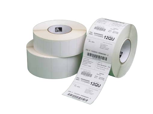 Labels, Zebra, Papel térmico, Z-Perform 1000D, Anchura: 101.6 mm, Altura: 50.8 mm, Diámetro: 56.9 mm, Diámetro del núcleo: 19 mm