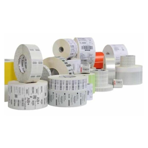 Labels, Zebra, Papel normal, 8000T All-Temp, Anchura: 76.2 mm, Altura: 50.8 mm, Diámetro: 200 mm, Diámetro del núcleo: 76 mm