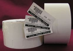 Labels, Zebra, Papel térmico, Z-Select 2000D 190 Tag, Anchura: 57 mm, Altura: 34.93 mm, Diámetro: 127 mm, Diámetro del núcleo: 25.4 mm