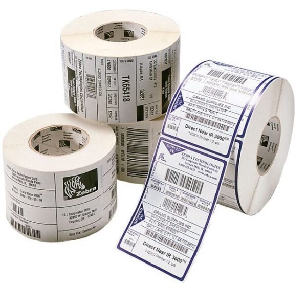 Labels, Zebra, Papel normal, Z-Perform 1000T, Anchura: 76.2 mm, Altura: 152.4 mm, Diámetro: 200 mm, Diámetro del núcleo: 76 mm