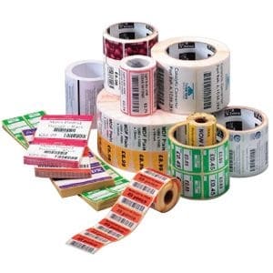 Labels, Zebra, Papel normal, Z-Perform 1000T, Anchura: 101.6 mm, Altura: 76.2 mm, Diámetro: 200 mm, Diámetro del núcleo: 76 mm