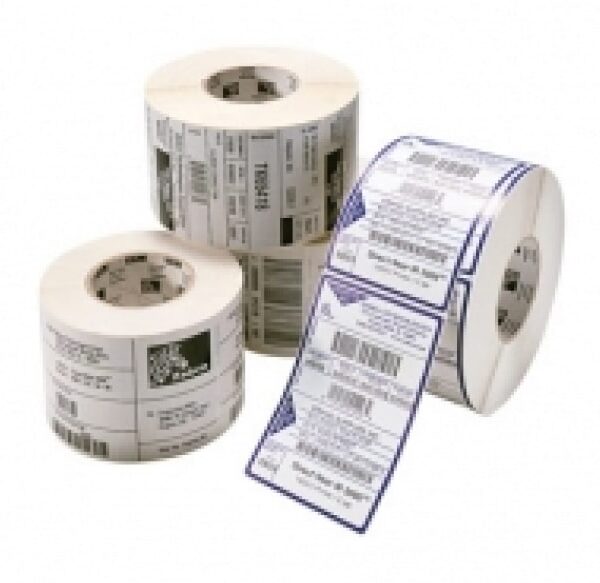 Labels, Zebra, Plástico, Z-Ultimate 3000T Silver, Anchura: 101.6 mm, Altura: 101.6 mm, Diámetro: 200 mm, Diámetro del núcleo: 76 mm