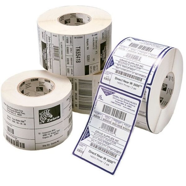 Labels, Zebra, Papel normal, Z-Perform 1000T Removable, Anchura: 76.2 mm, Altura: 25.4 mm, Diámetro: 200 mm, Diámetro del núcleo: 76 mm
