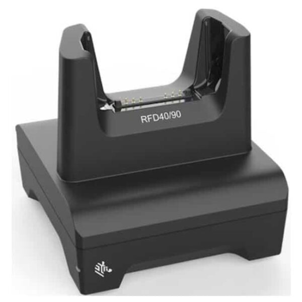 RFD40, 1 Device Slot/0 Toaster Slots, Charge Only Cradle with support for EC50/55. Requires Fuente de alimentación PWR-BGA12V50W0WW , DC Line Cord CBL-DC-388A1-01 , and Country Specific Line Cord. .