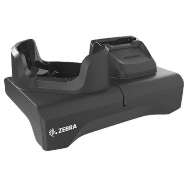 Ethernet ShareCradle to charge up to five FR55, TC53 / TC58, TC53e / TC58e / TC53e-RFID devices WITH a protective boot. Includes a Fuente de alimentación PWR-BGA12V50W0WW , DC cable CBL-DC-388A1-01 , and five pre-installed grey shims. (KIT)